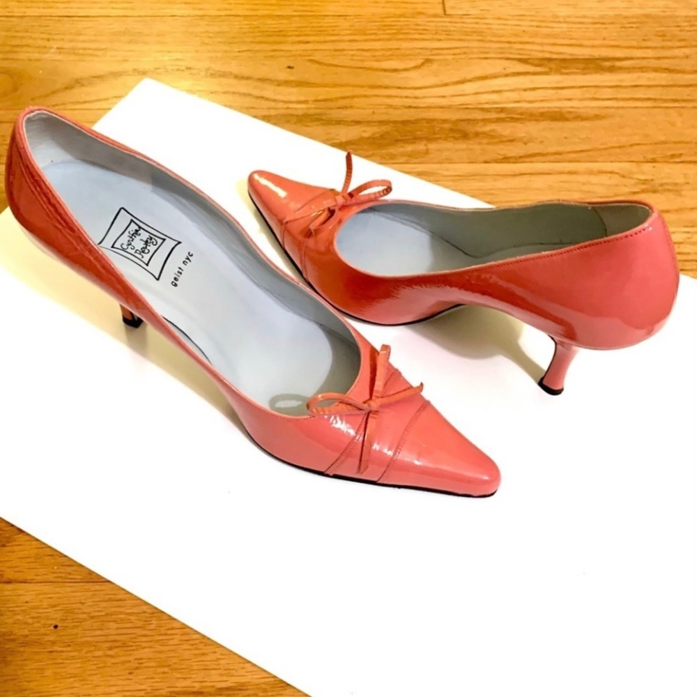 CYNTHIA ROWLEY NYC Geist Pointy
Toe Pump Shoe, Tangerine